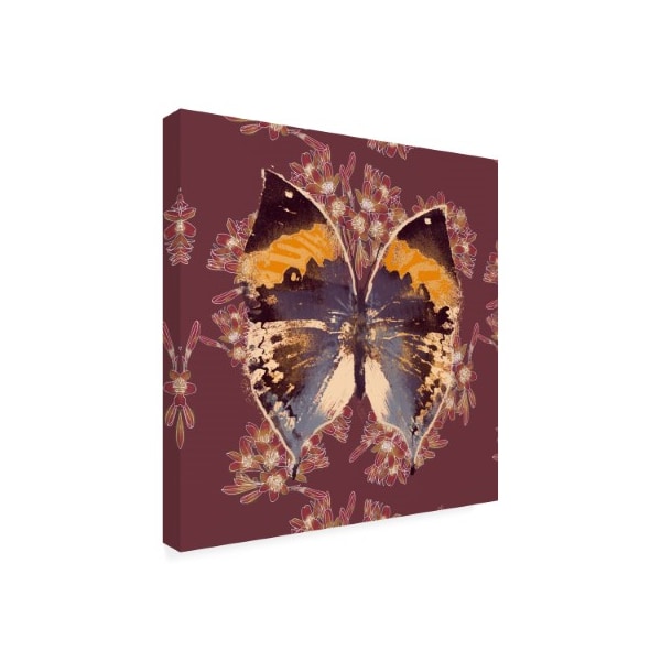 Karen Drayfus 'Butterfly In Mauve' Canvas Art,24x24